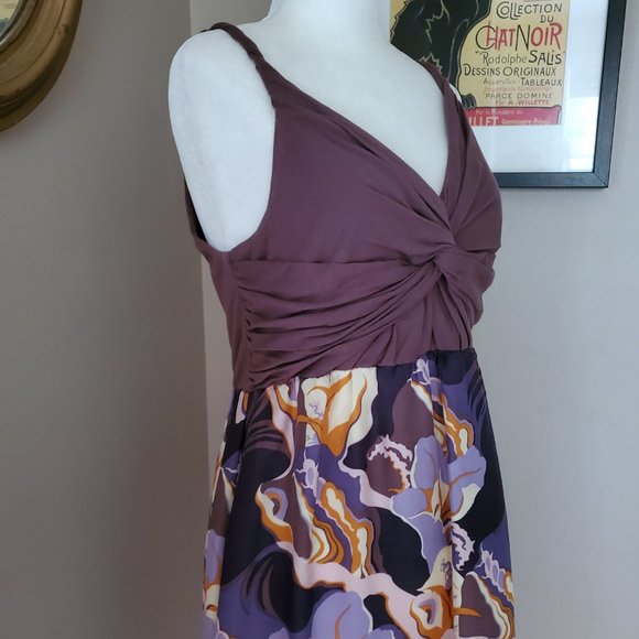 Anthropologie Lilka Silk Twist Detail Dress Medium - Picture 6 of 16